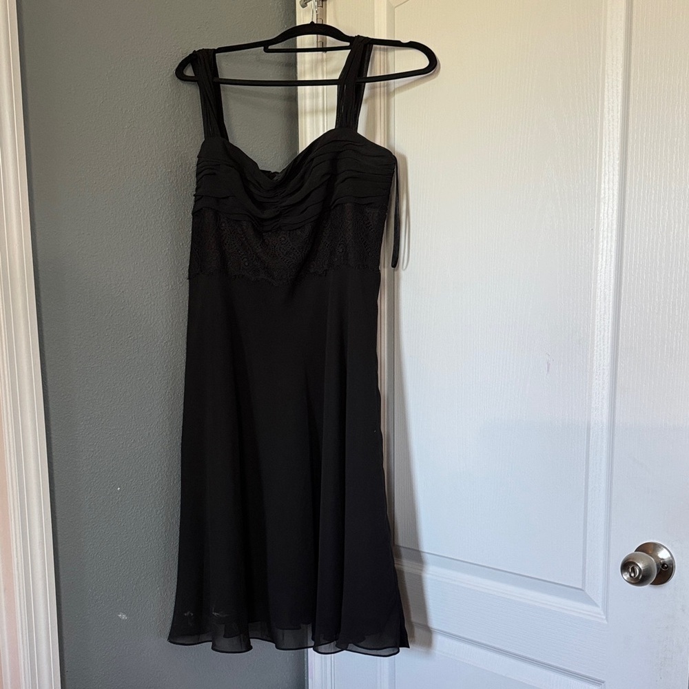 Evan Picone Black Midi Dress